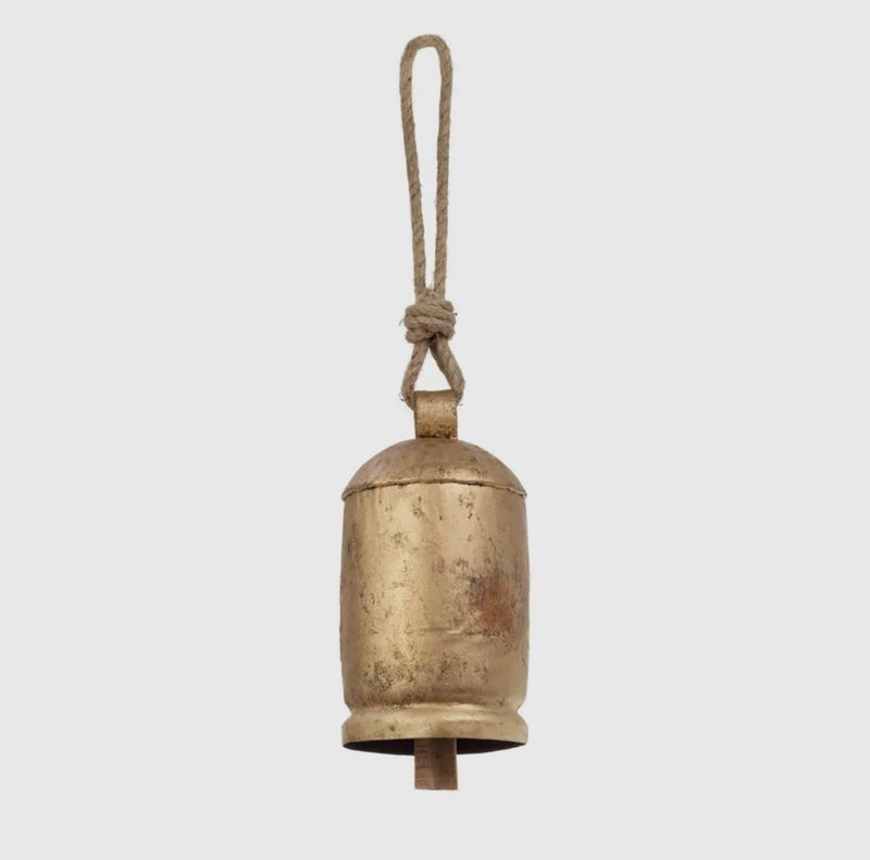 Gold Bell with Jute