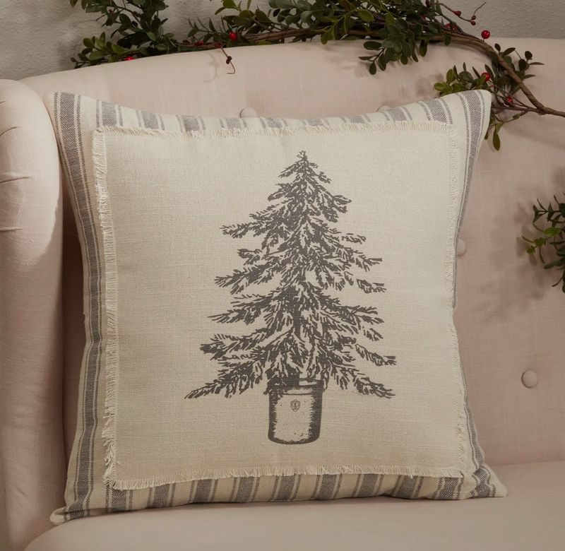 Sketched Christmas Pillow