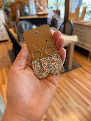 Boho Dangle Earrings: Calming Meadow