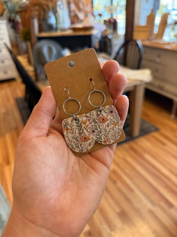 Boho Dangle Earrings: Calming Meadow