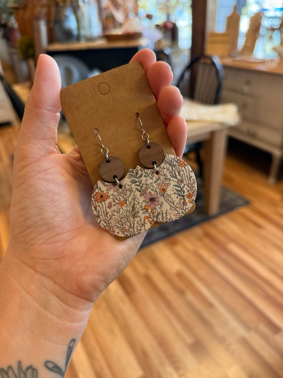 Luna Earrings: Calming Meadow