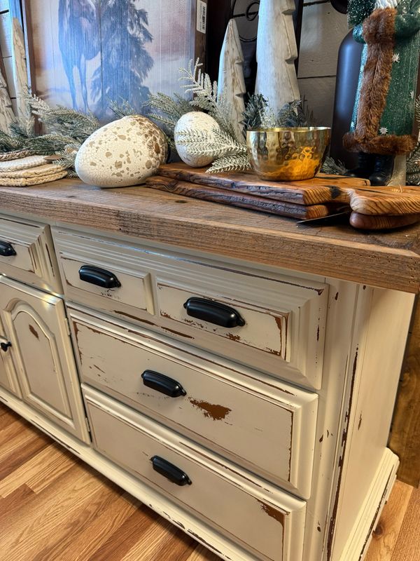 SALE/ Reclaimed Wood Top Dresser