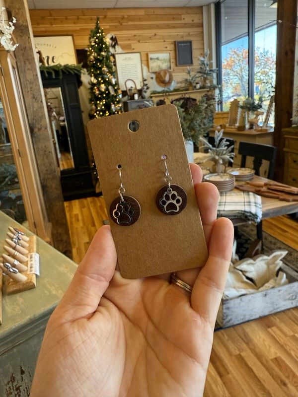 Paw Charm Earrings