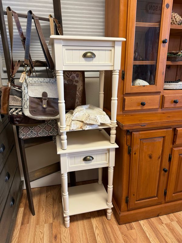Cream Nightstand Set