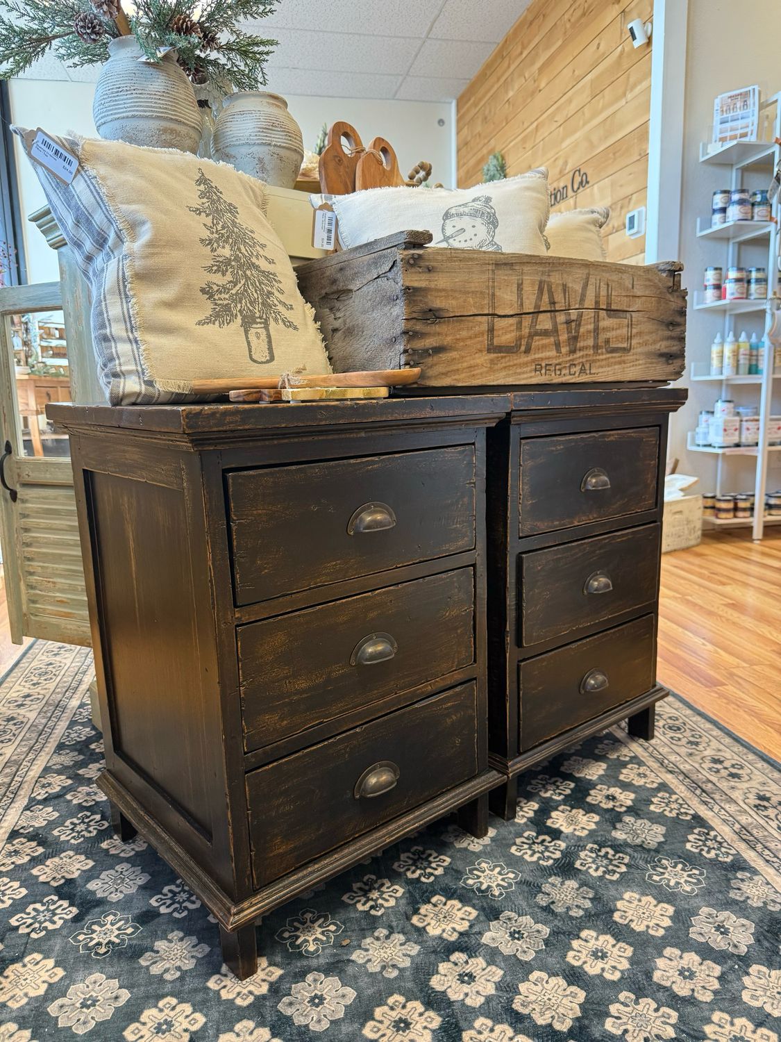 Rustic Nightstand Set