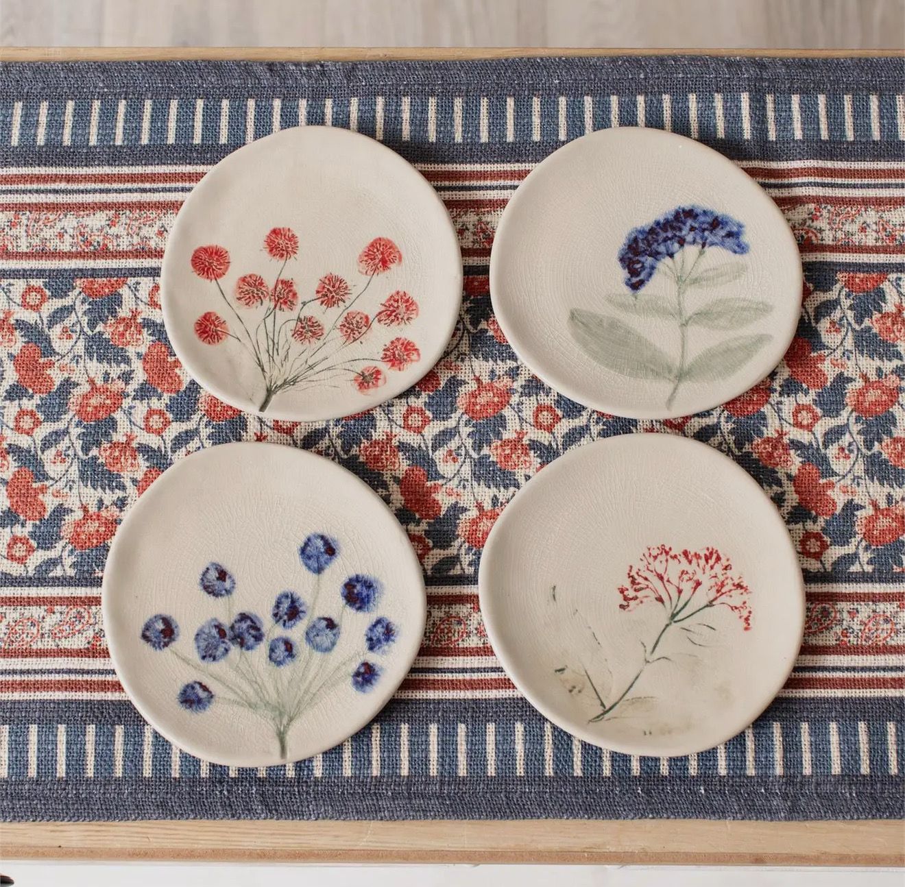 Pressed Wildflower Mini Plate