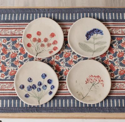 Pressed Wildflower Mini Plate
