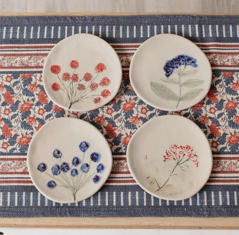Pressed Wildflower Mini Plate