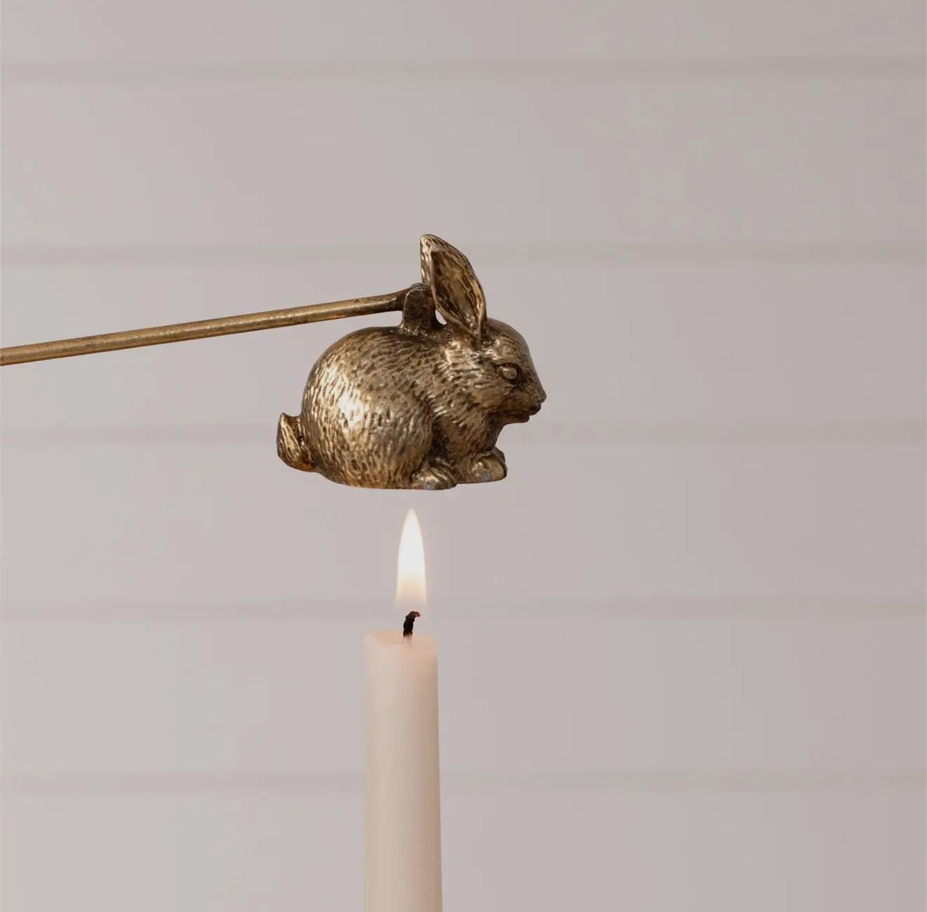 Gold Rabbit Candle Snuffer