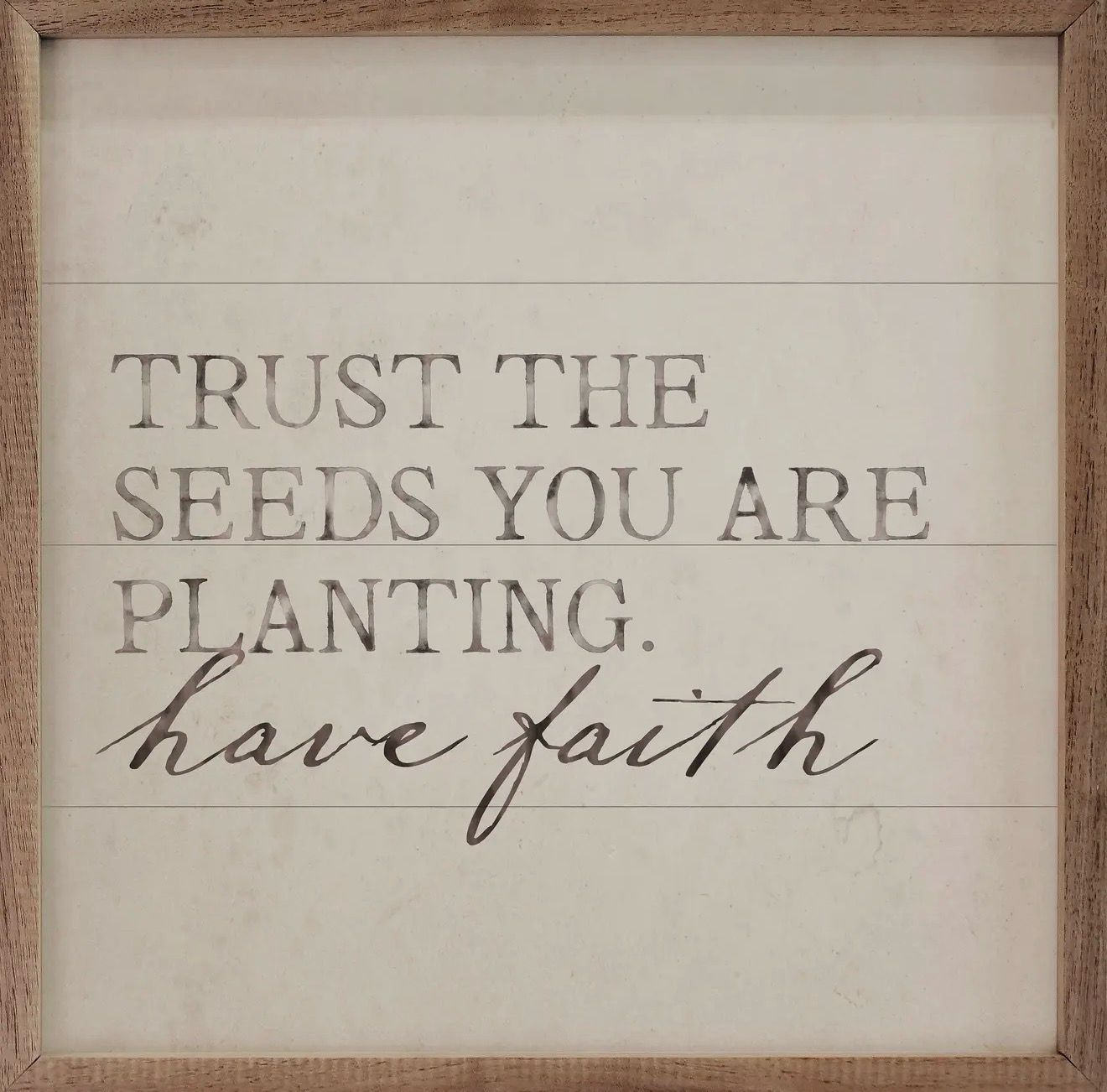 Trust The Seeds