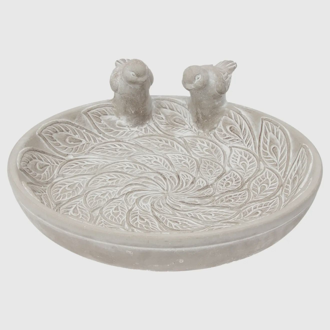 8.25" Cement Bird Bath