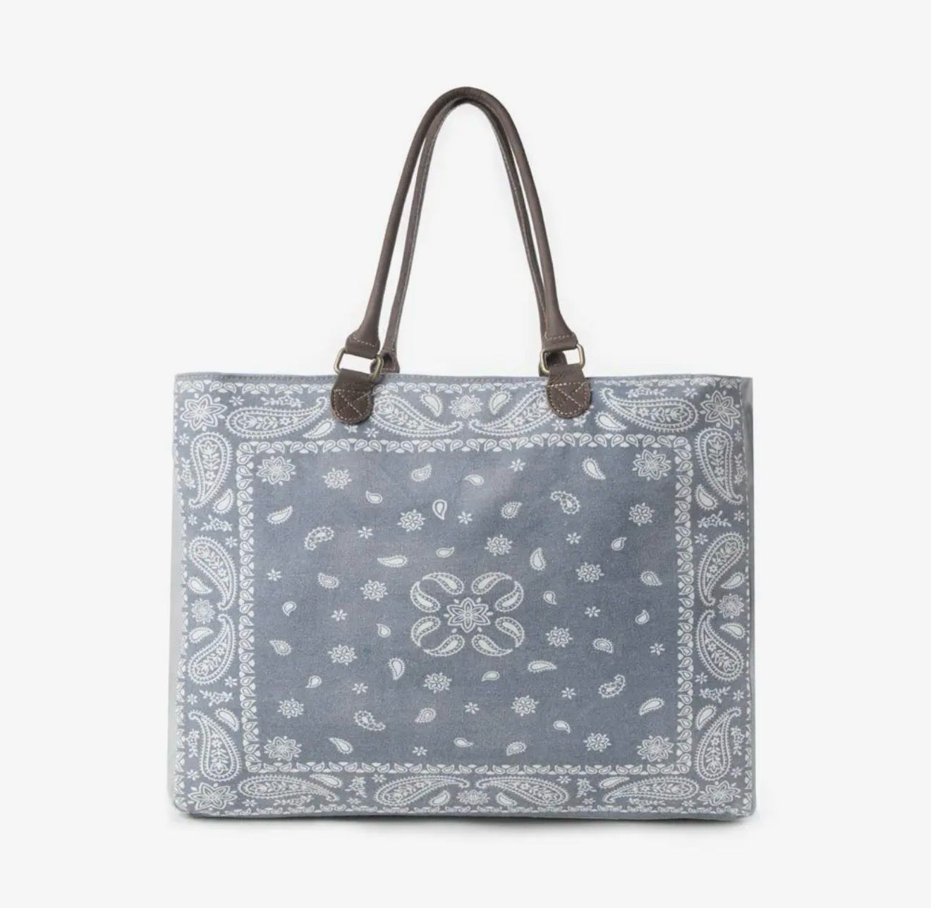 Myra Paisley Plains Weekender Bag in Cowboy Blue