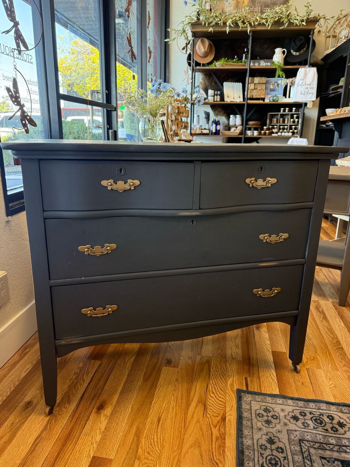 Navy Vintage Dresser