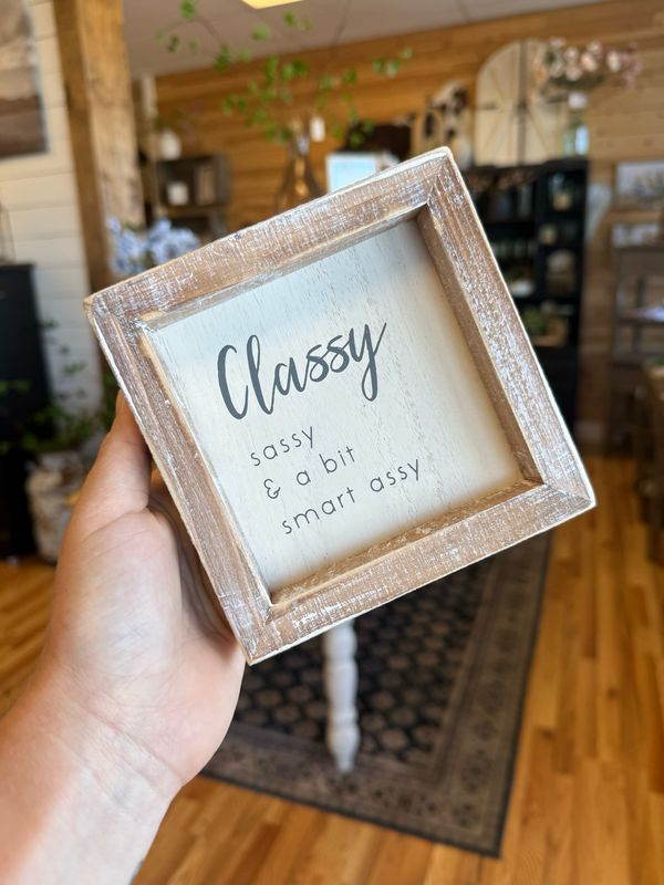 Classy, Sassy, and a Bit Smart Assy Sign