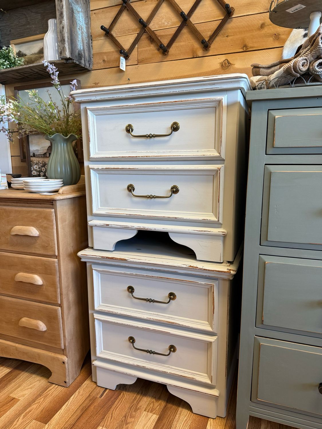 Distressed Nightstand Set