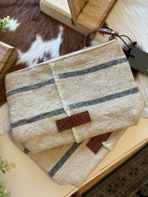 Sierra Loom Pouch in Vintage Beige