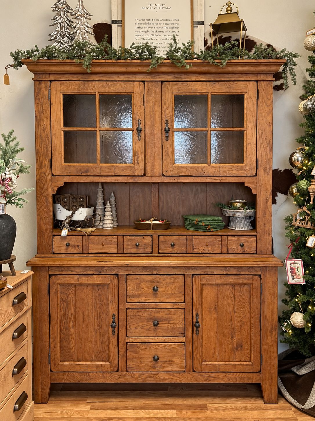 Broyhill Oak Hutch