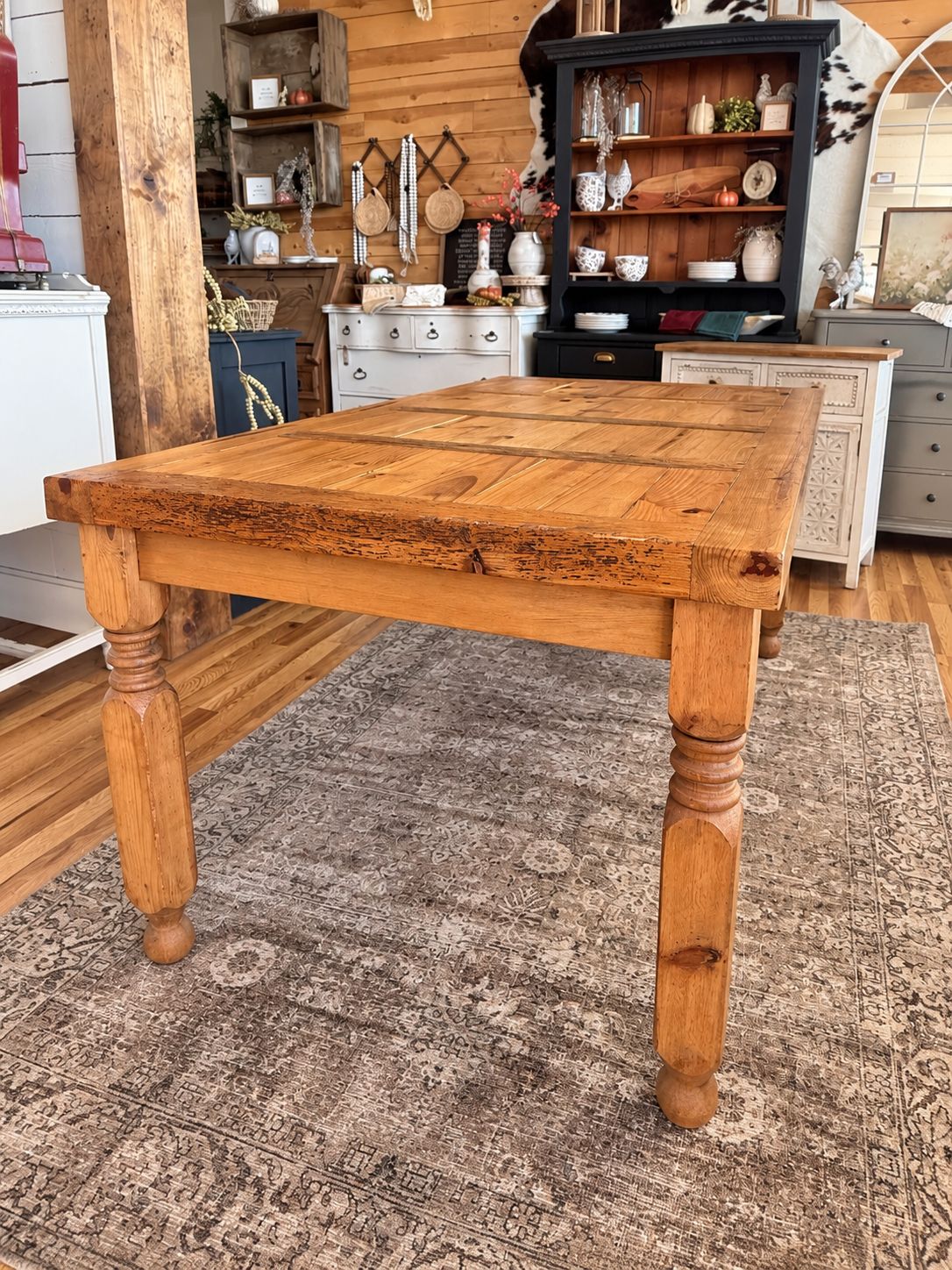 Antique Pine Dining Table