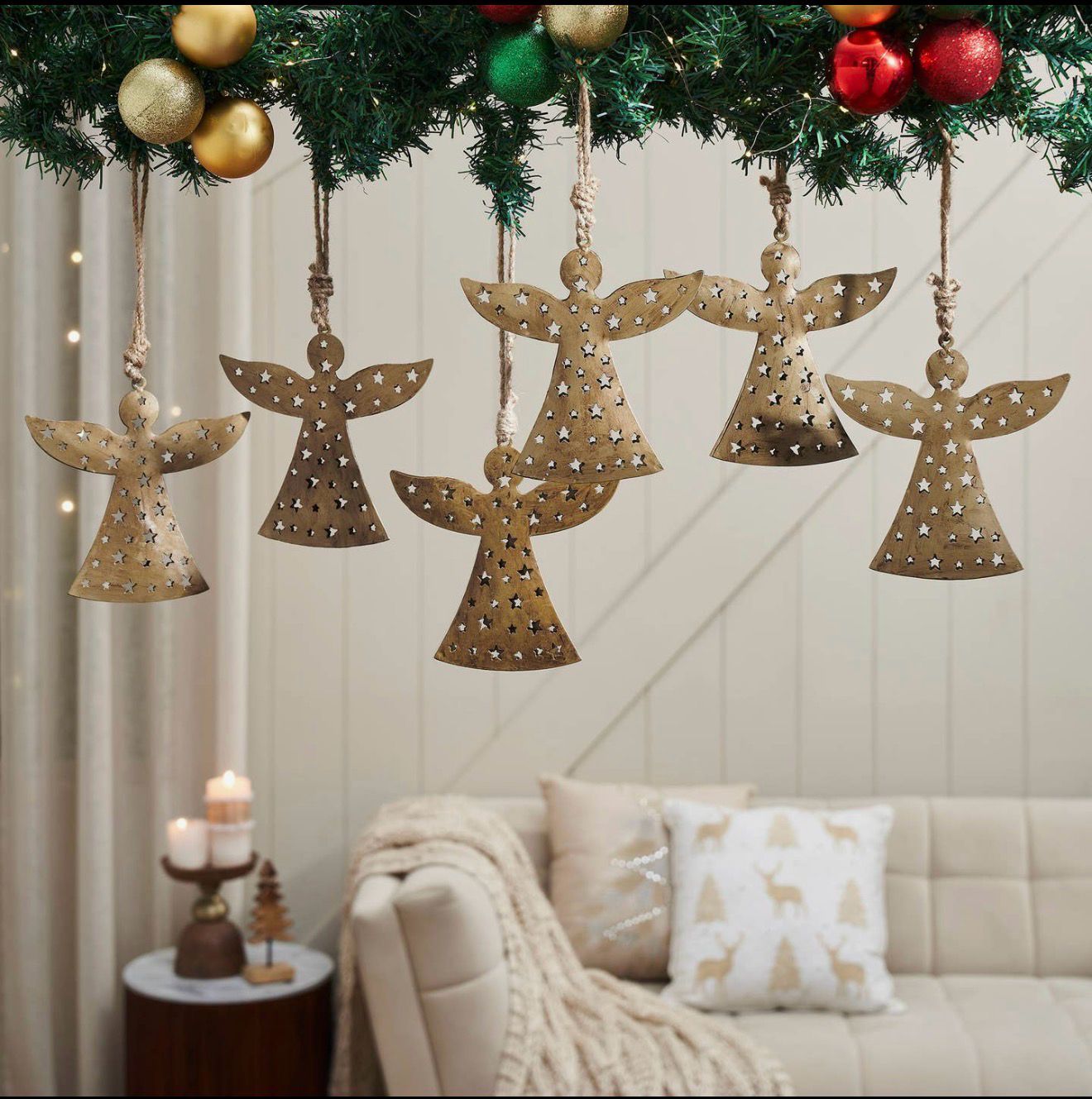 Antique Gold Angel Ornament
