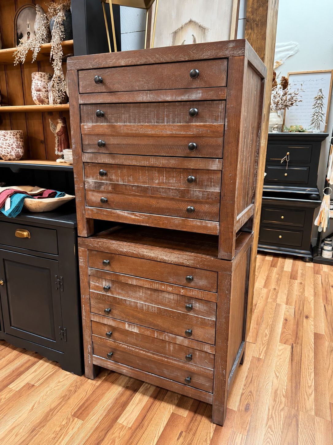 Distressed Nightstand Set