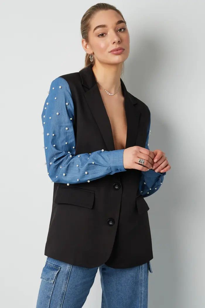 Blazer DENIM &amp; DAZZLE zwart