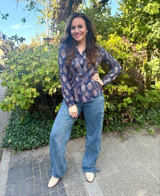 Blouse SNAKE blauw