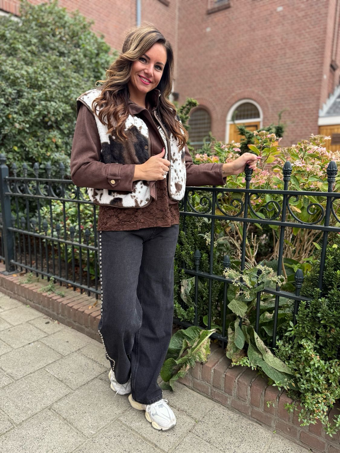 Fluffy teddy gilet
