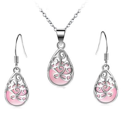 Moonstone Life Tree Jewelry Set