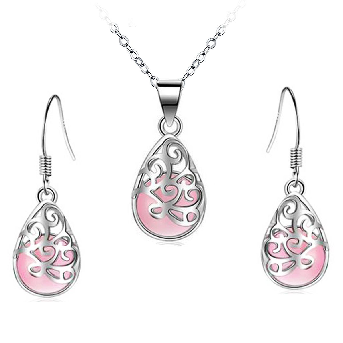 Moonstone Life Tree Jewelry Set