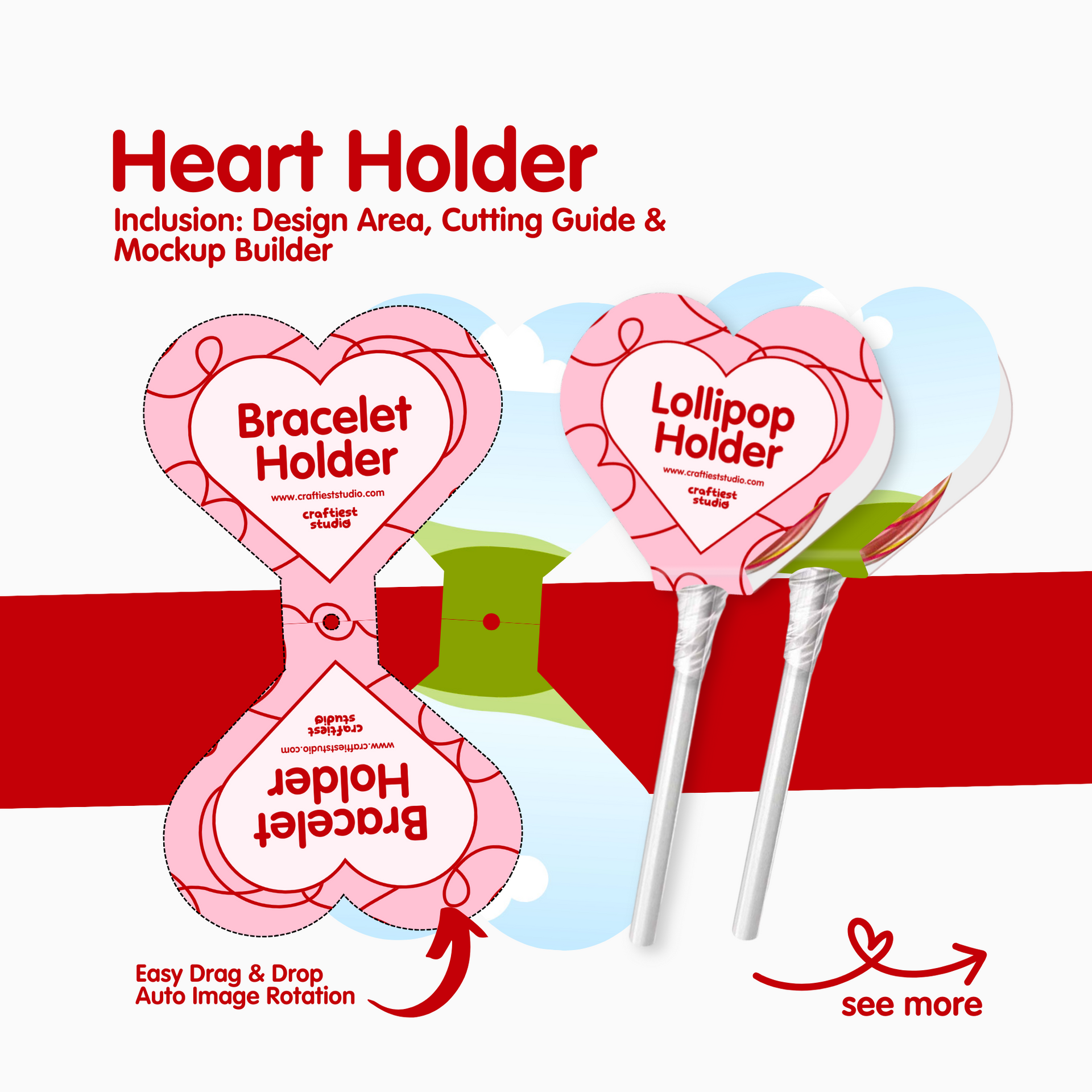 Heart Holder Canva Editable