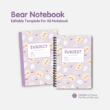 Bear Notebook Canva Template