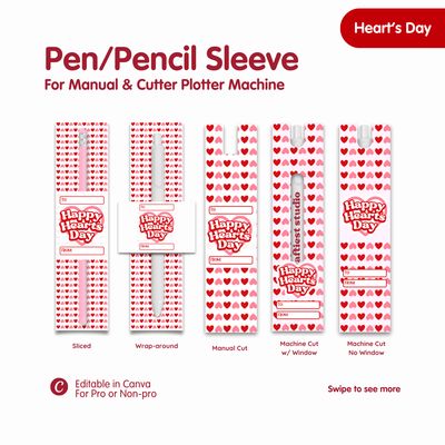 Heart's Day Pen & Pencil Sleeve Heart's Day Pen & Pencil Sleeve