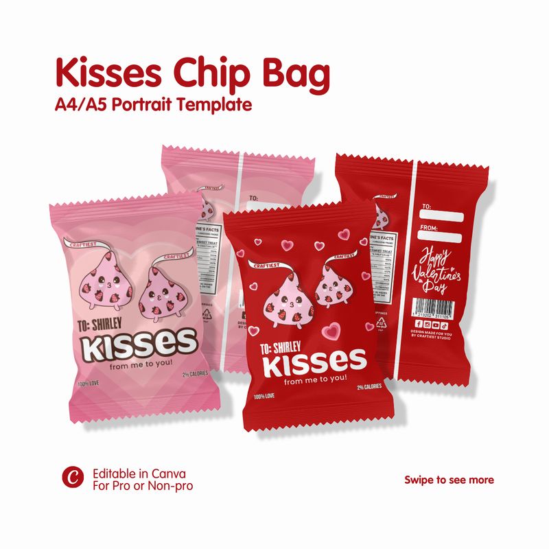 Kisses Chip Bag A4/A5