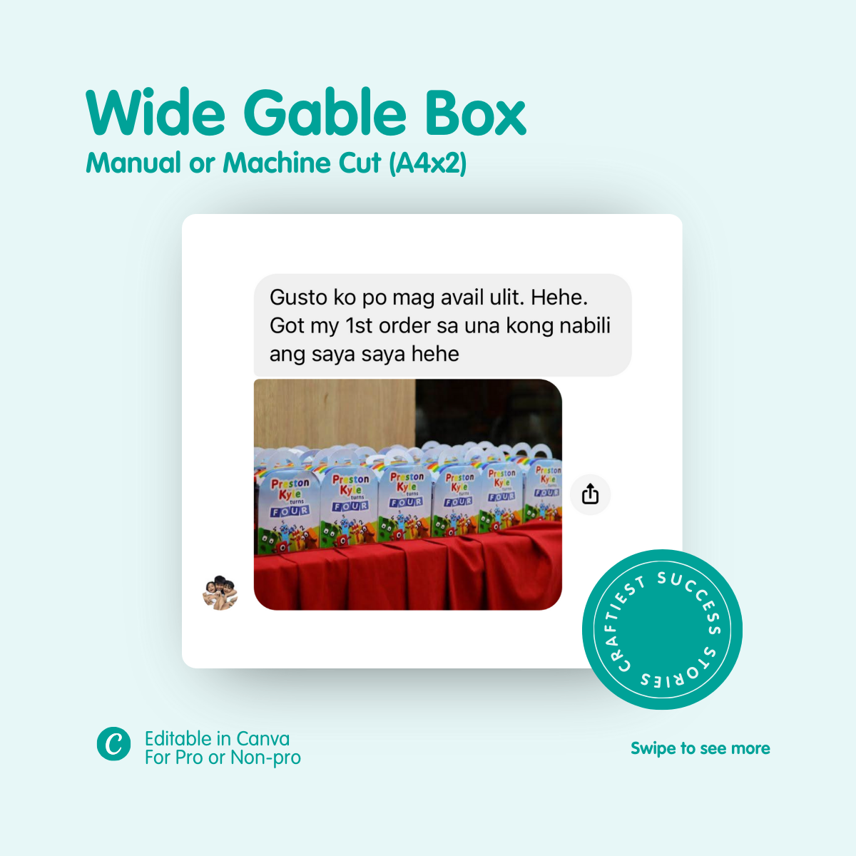 Wide Gable Box A4x2