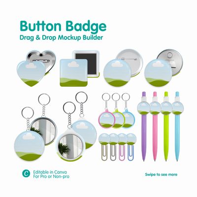Button Badge Mockup Builder