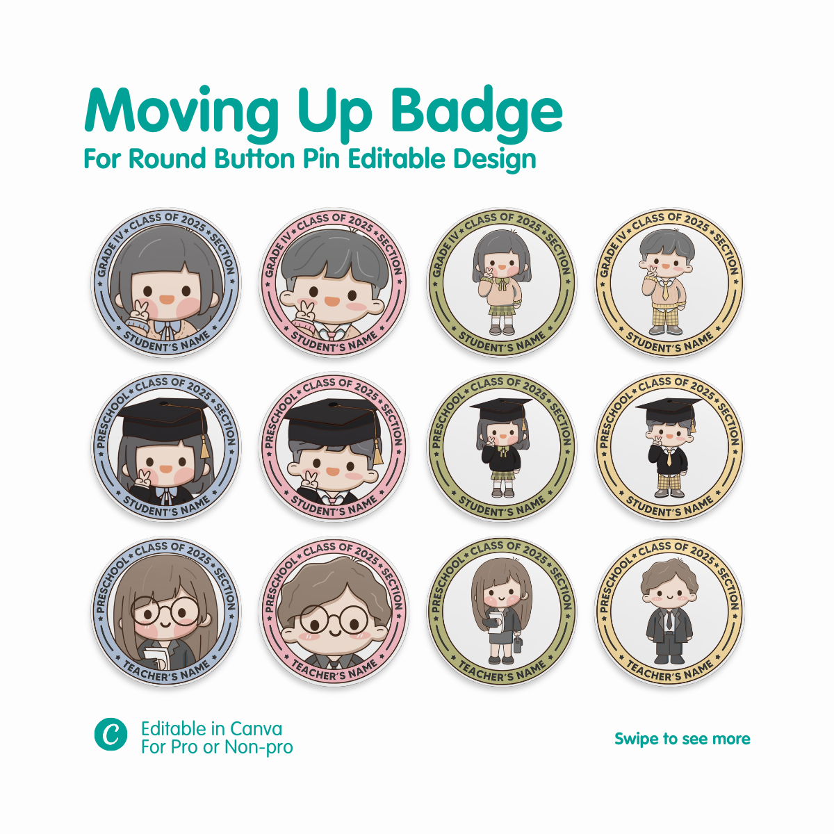 Moving Up Chibi Badge