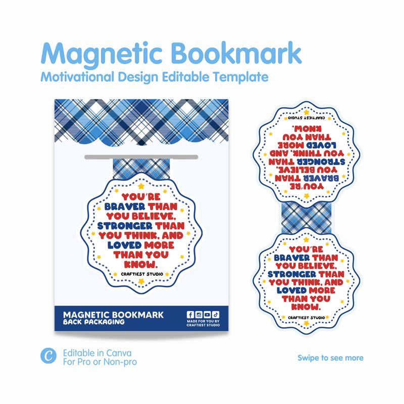 Motivational Magnetic Bookmark Motivational Magnetic Bookmark