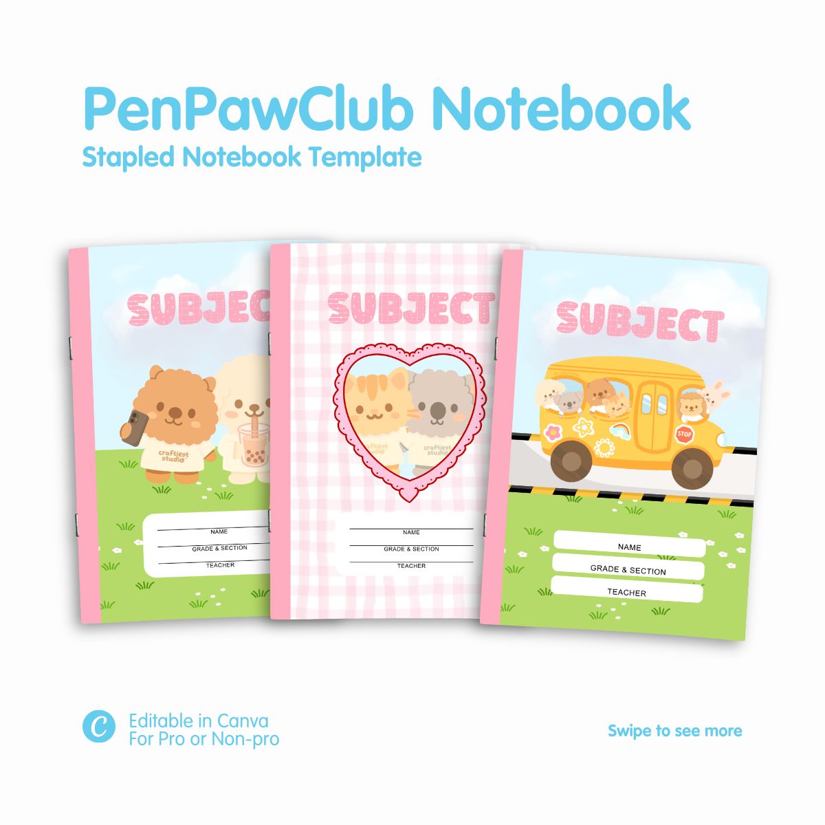 PenPawClub Stapled Notebook