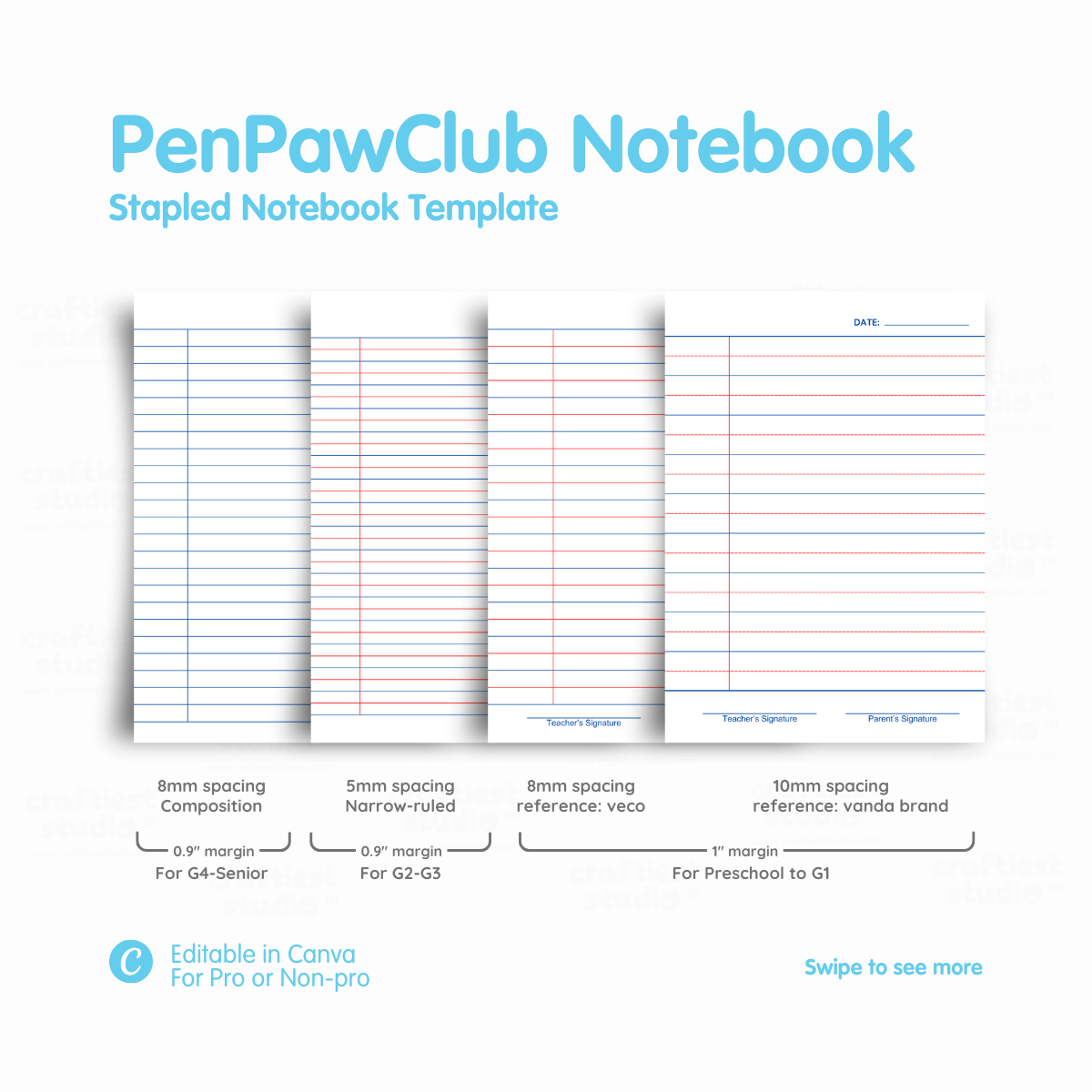 PenPawClub Stapled Notebook