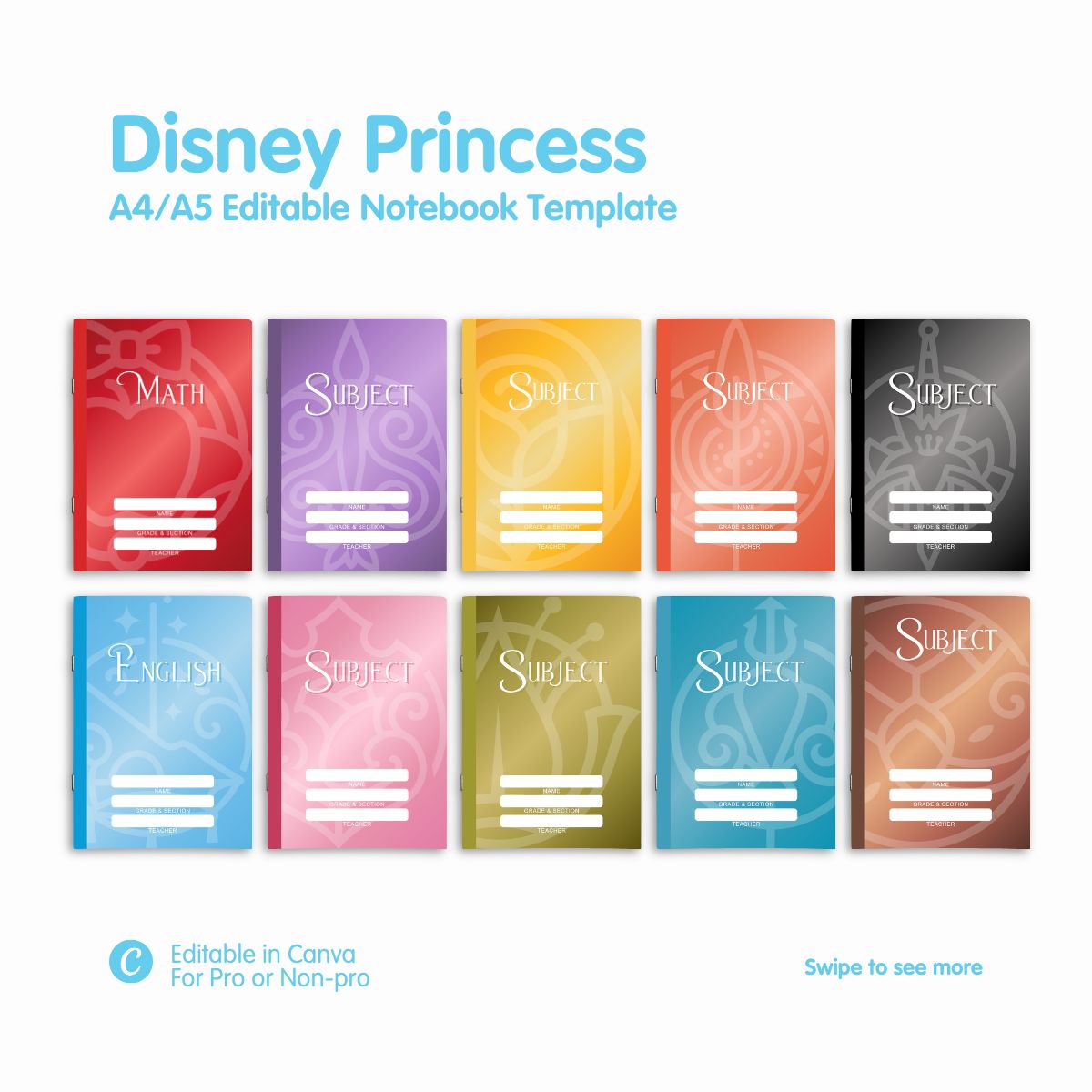 Disney Princess Notebook
