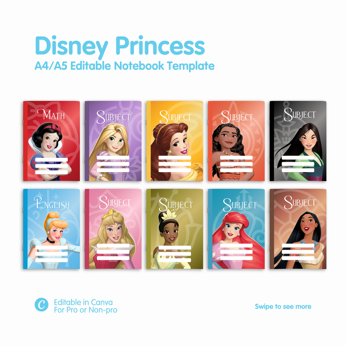 Disney Princess Notebook