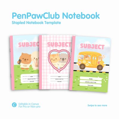 PenPawClub Stapled Notebook