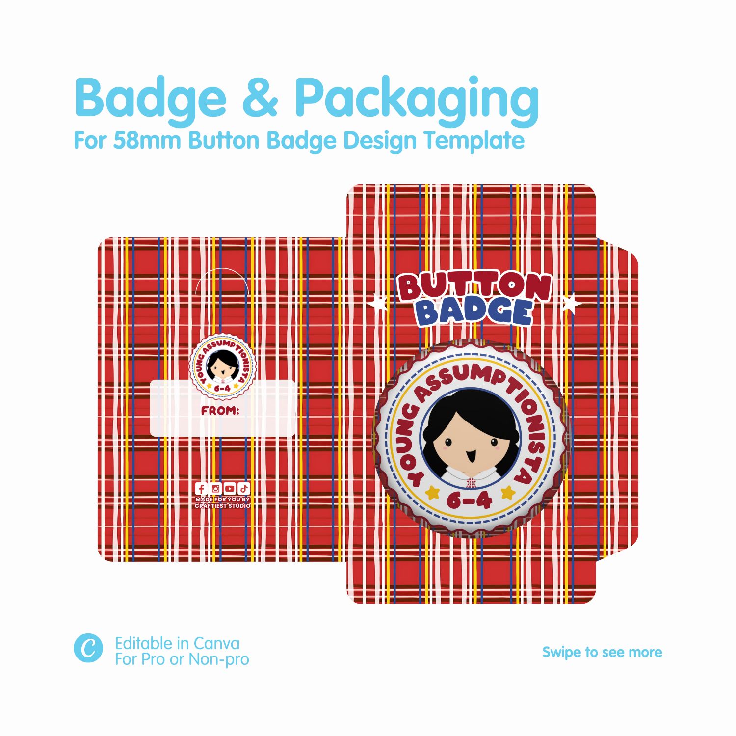 Button Badge & Packaging