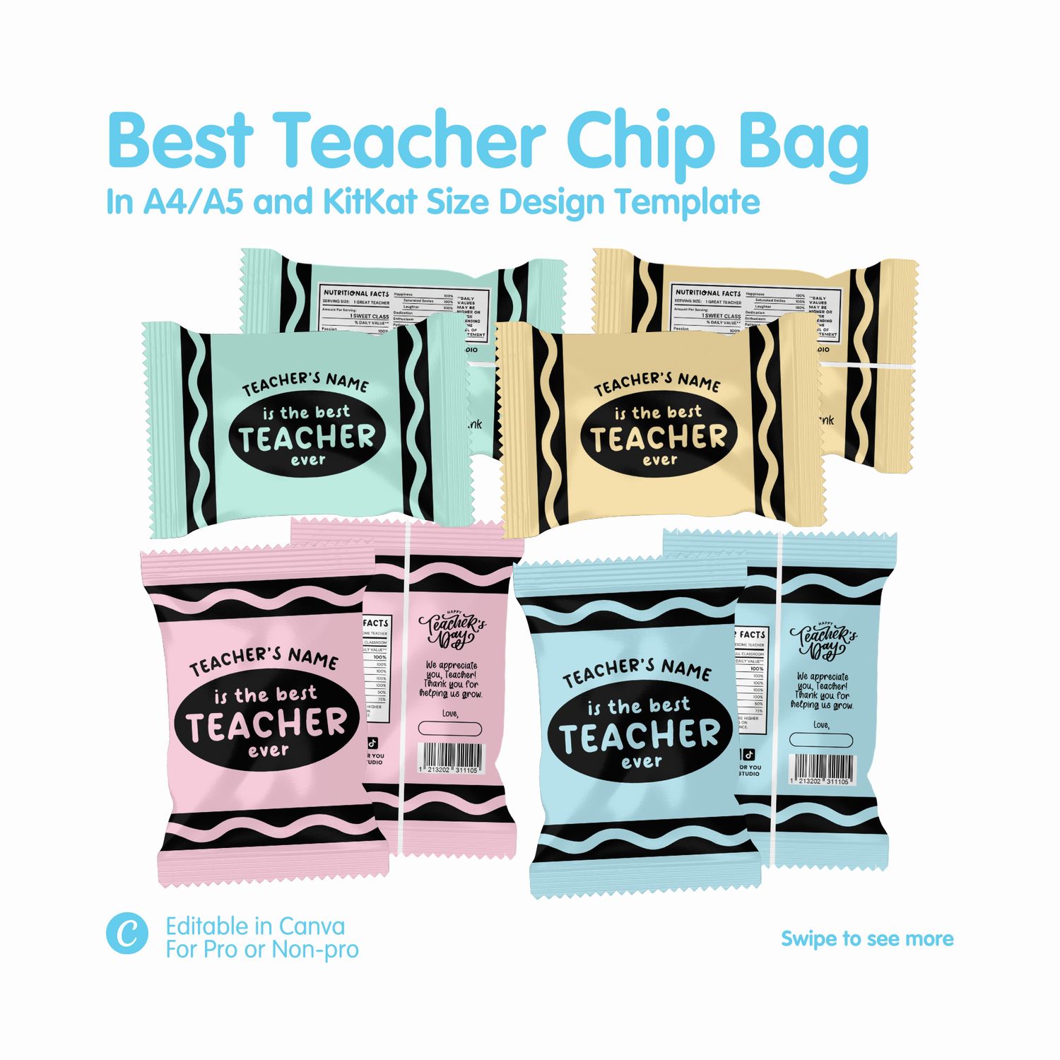 Best Teacher Chip Bag