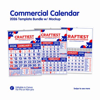 2026 Commercial Calendar Bundle