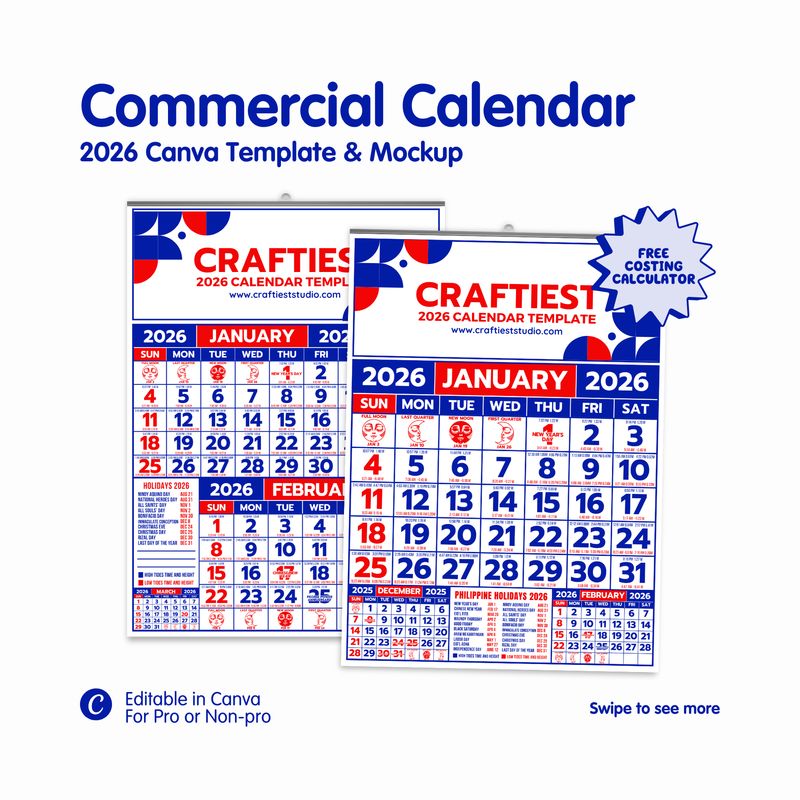 2026 Commercial Calendar Template