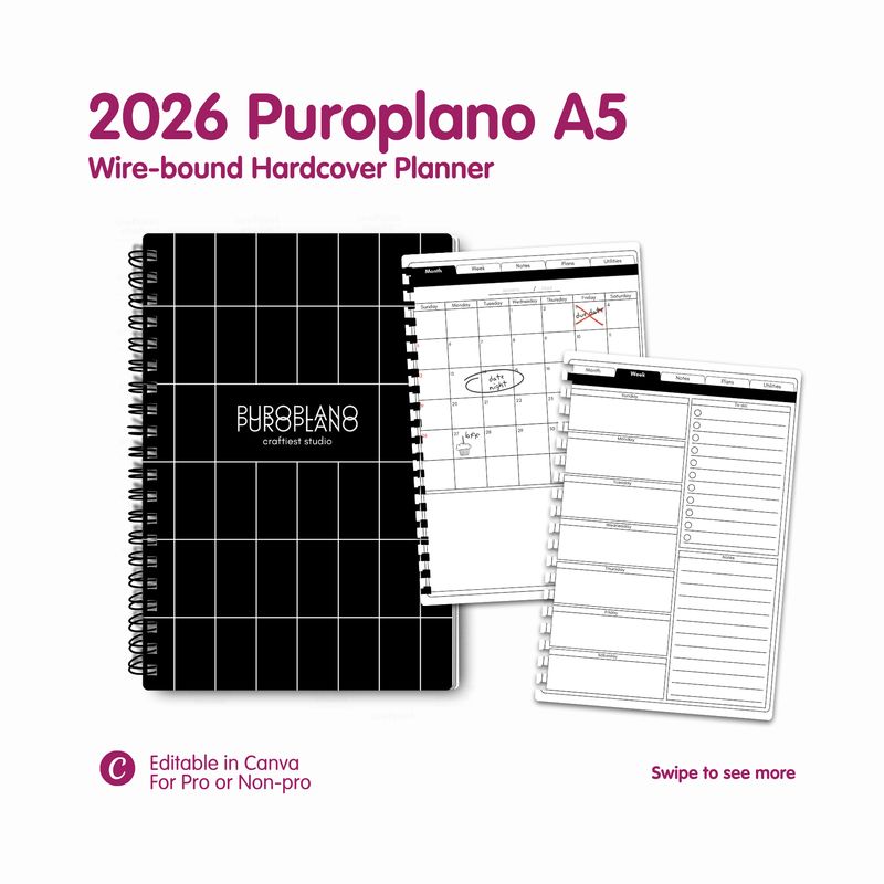 Compact A5 Planner 2026