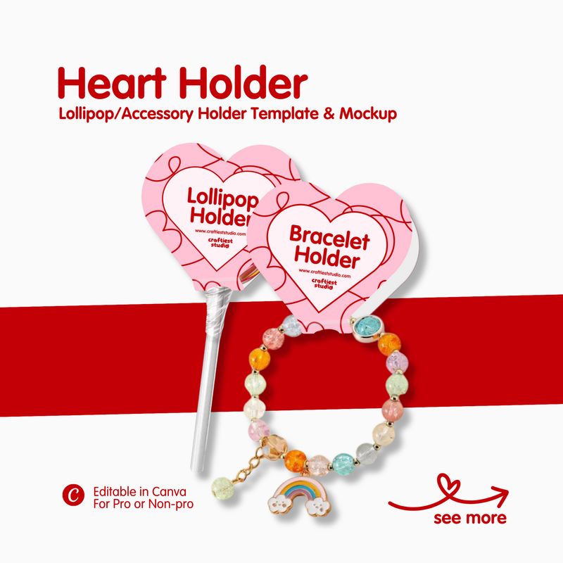 Heart Holder Canva Editable