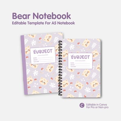 Bear Notebook Template