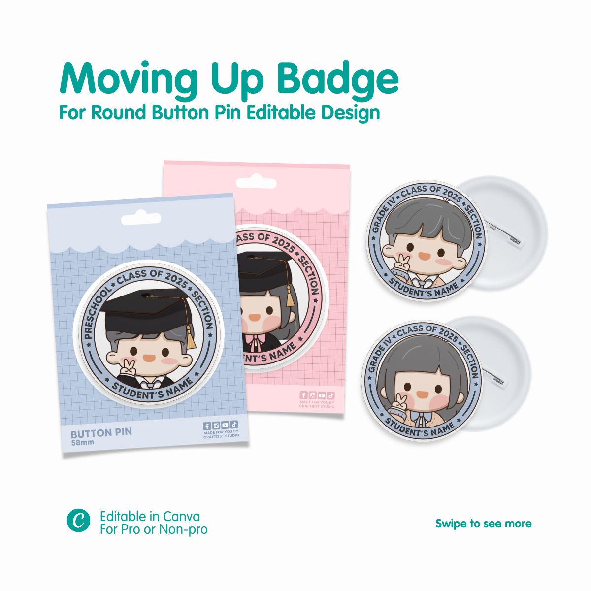 Moving Up Chibi Badge Moving Up Chibi Badge